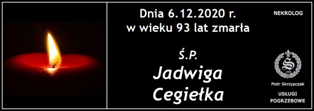 Ś.P. Jadwiga Cegiełka