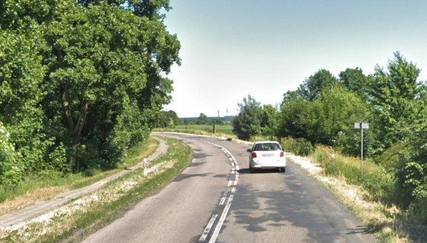 Droga 152 na odcinku Świdwin – Połczyn-Zdrój. Fot. Google Map
