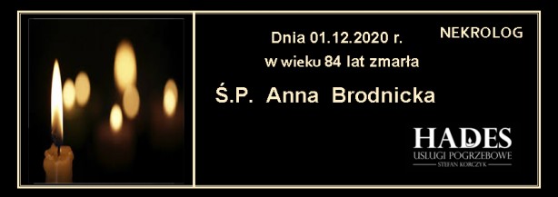 Ś.P. Anna Brodnicka