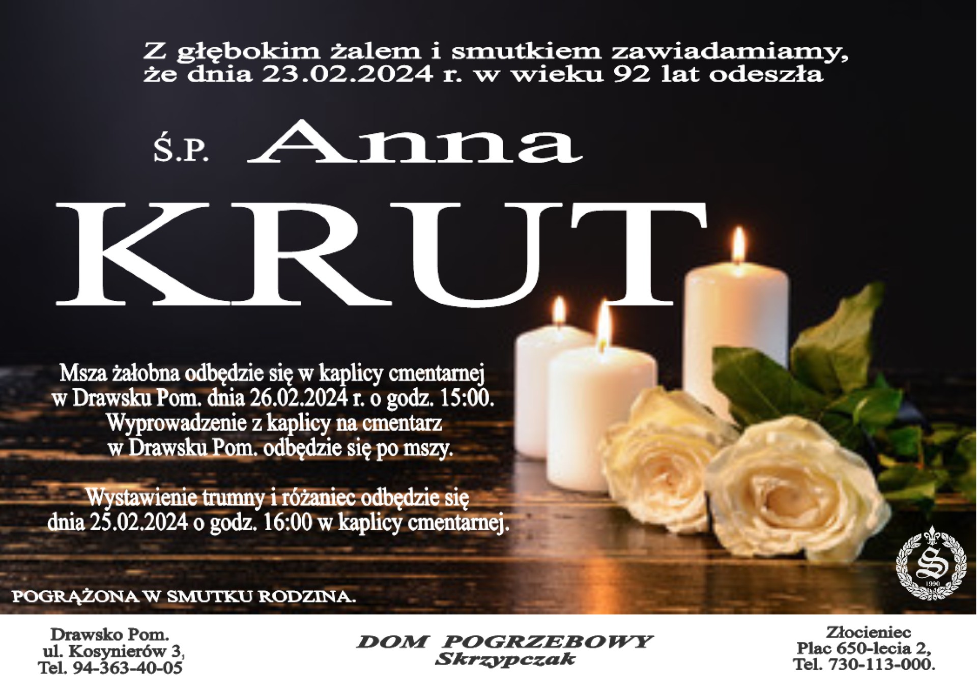 Ś. P. Anna Krut