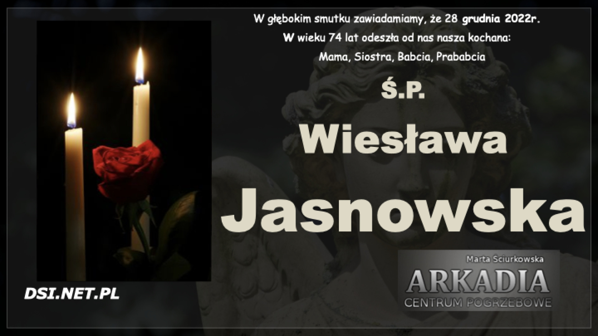 Ś.P. Wiesława Jasnowska