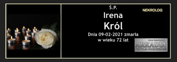 Ś.P. Irena Król