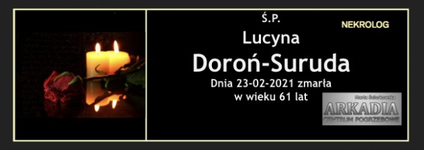 Ś.P. Lucyna Doroń-Suruda
