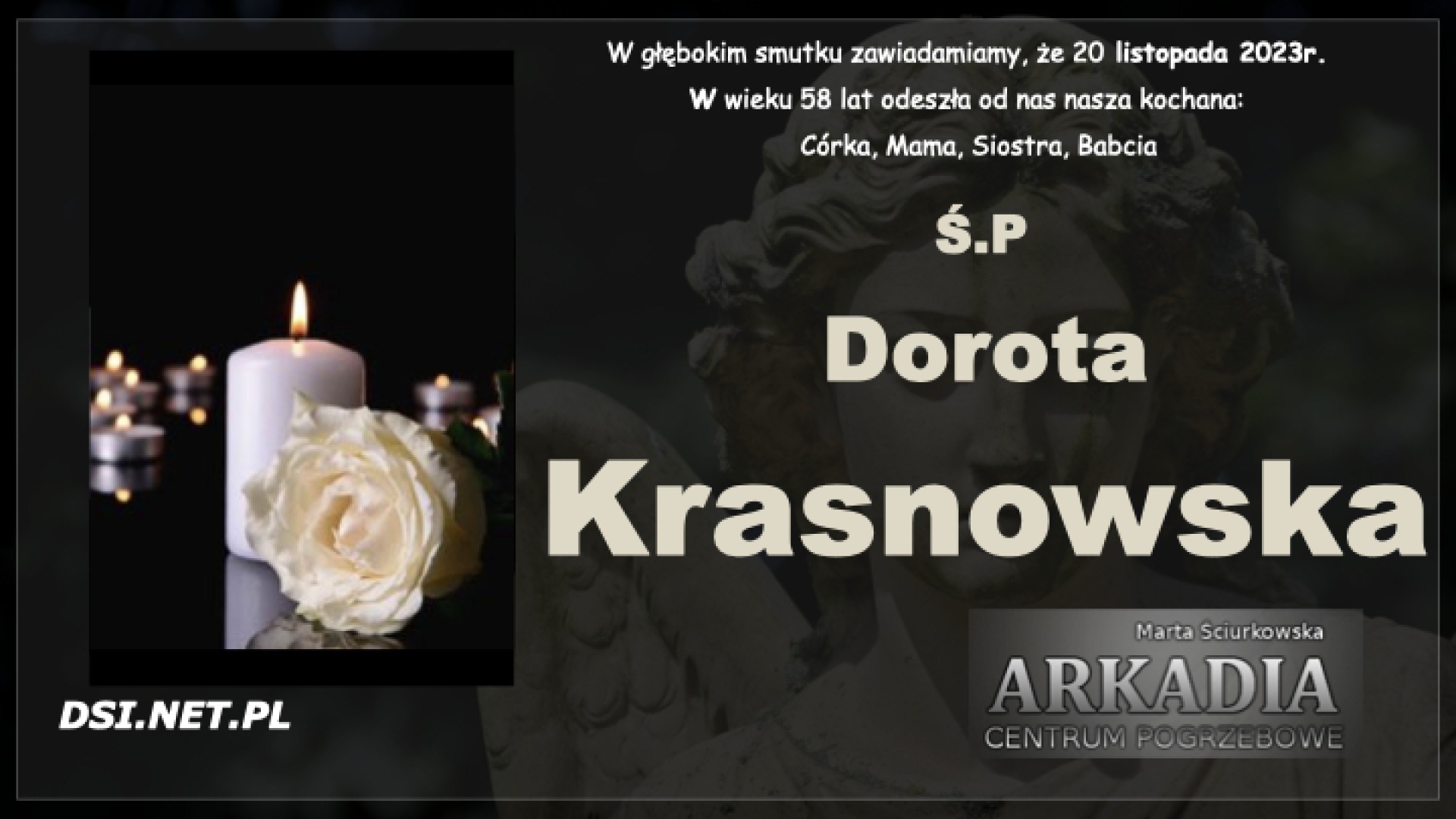 Ś.P. Dorota Krasnowska