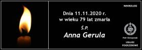 Ś.P. Anna Gerula