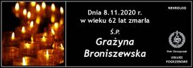 Ś.P. Grażyna Broniszewska