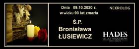 Ś.P.Bronisława Łusiewicz