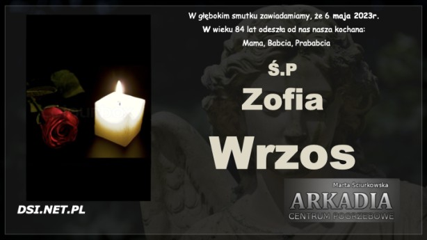 Ś.P. Zofia Wrzos