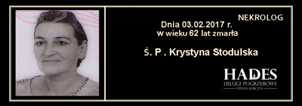 Ś.P. Krystyna Stodulska