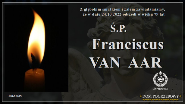 Ś.P. Franciscus Van Aar