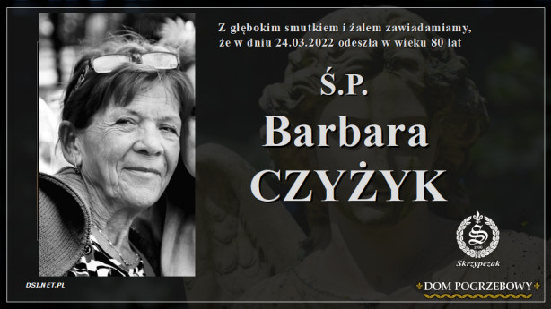 Ś.P. Barbara Czyżyk