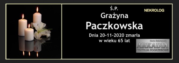 Ś.P. Grażyna Paczkowska
