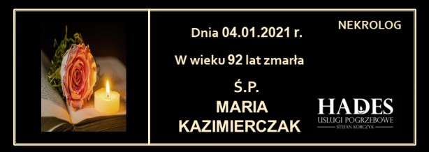 Ś.P. MARIA KAZIMIERCZAK