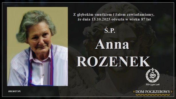 Ś.P. Anna Rozenek