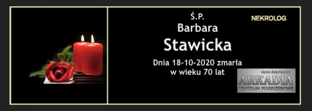 Ś.P. Barbara Stawicka