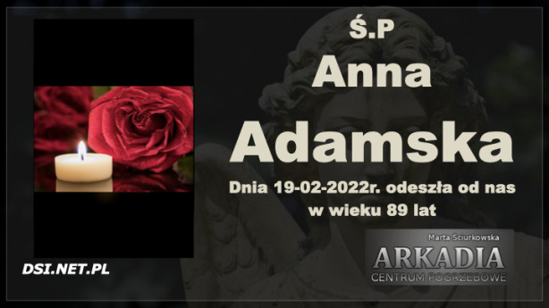 Ś.P. Anna Adamska