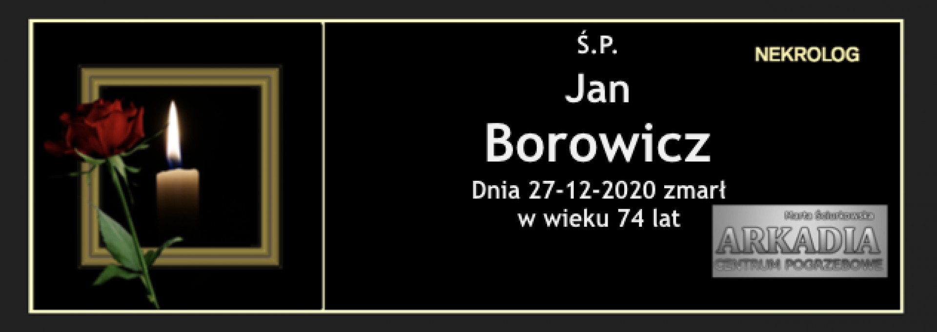Ś.P. Jan Borowicz