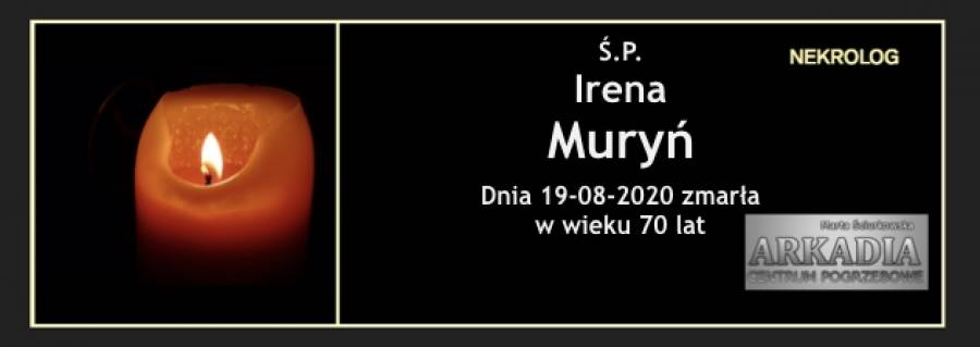 Ś.P. Irena Muryń