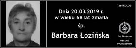 Ś.P. Barbara Łozińska