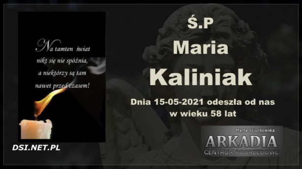 Ś.P. Maria Kaliniak