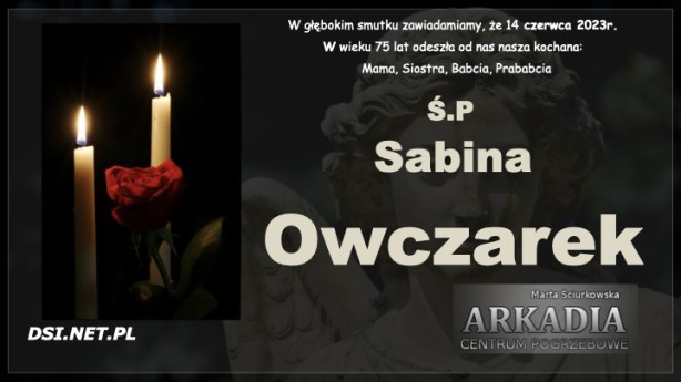 Ś.P. Sabina Owczarek