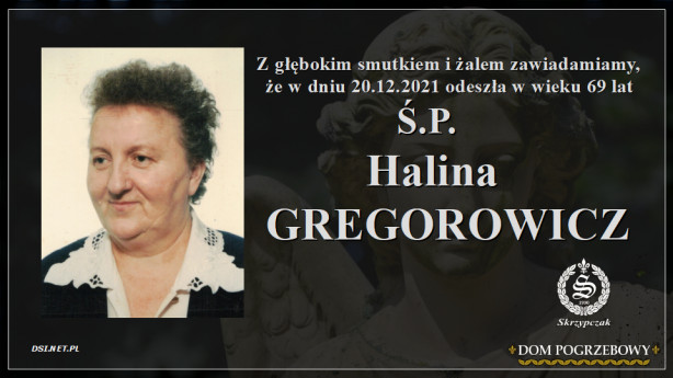 Ś.P. Halina Gregorowicz