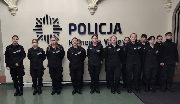 Klasa policyjno – penitencjarna z wizytą w Komendzie Wojewódzkiej Policji w Szczecinie