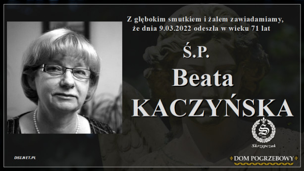 Ś.P. Beata Kaczyńska