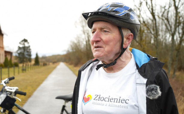 Film: 69-latek ze Złocieńca przejechał rowerem przez rok ponad 16 tys. km
