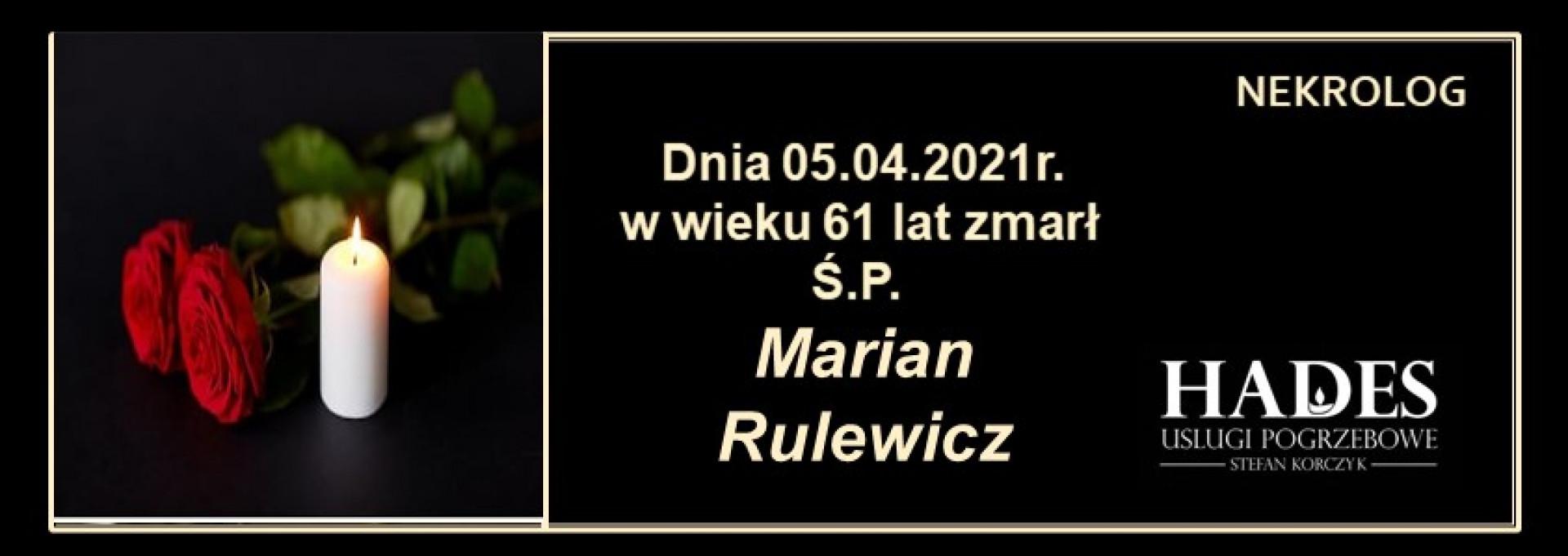 Ś.P. Marian Rulewicz