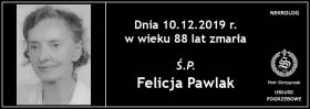 Ś.P. Felicja Pawlak