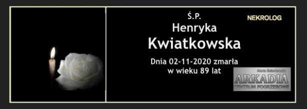 Ś.P. Henryka Kwiatkowska