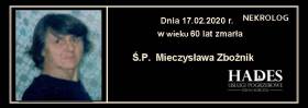 Ś.P. Mieczysława Zbożnik