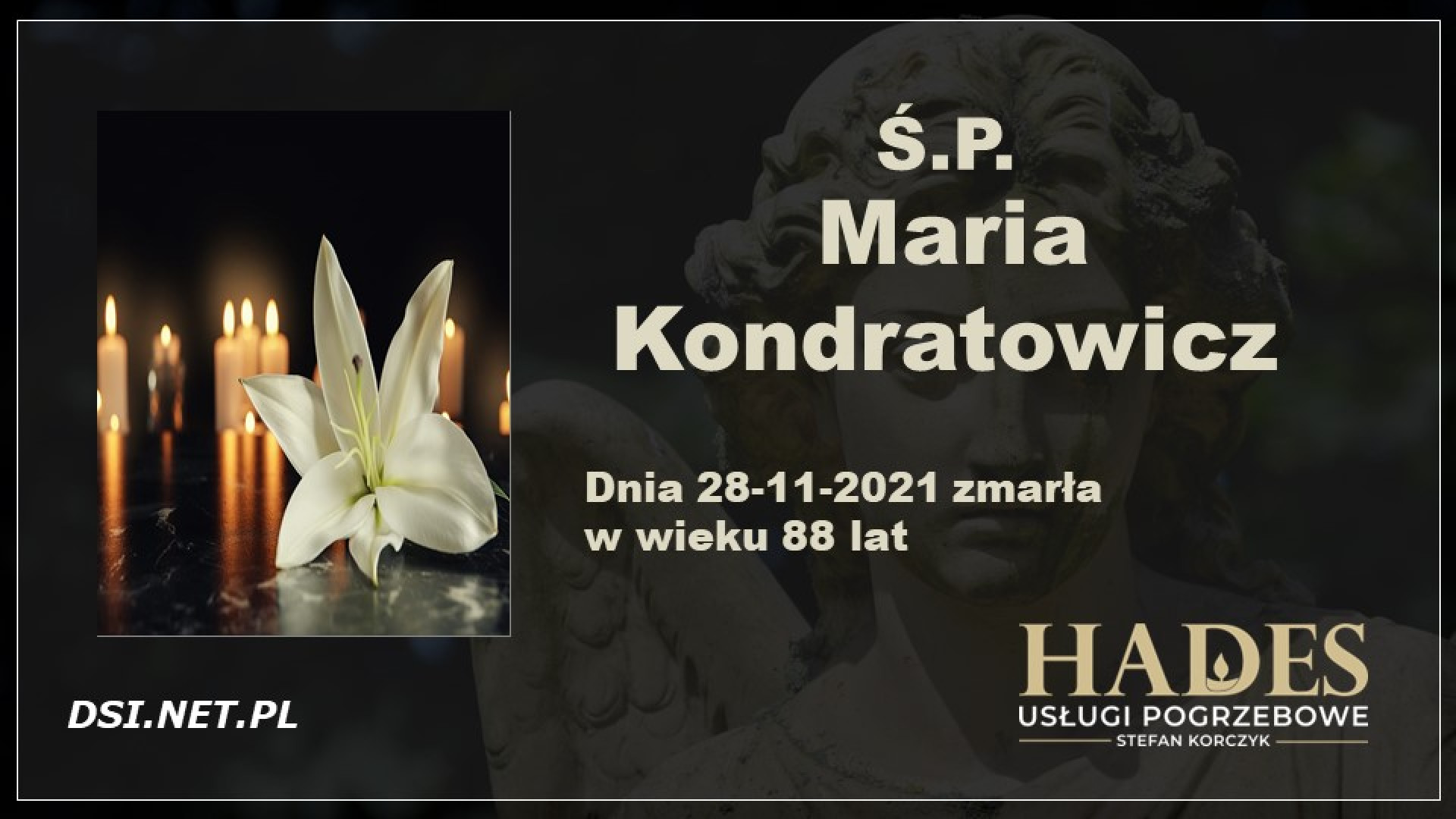 Ś.P. Maria Kondratowicz
