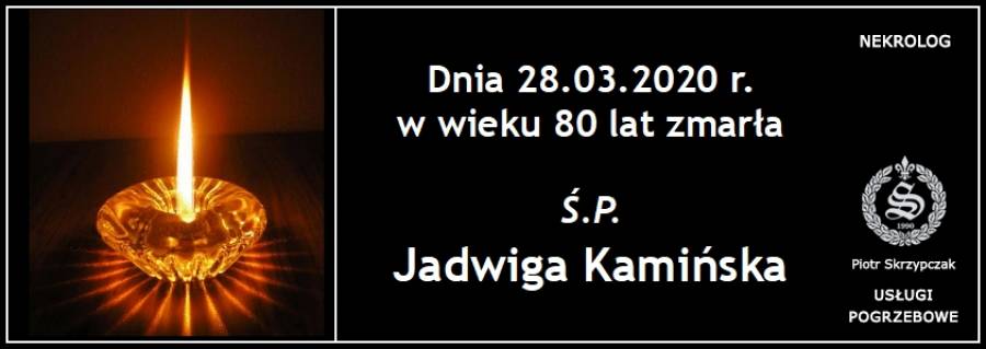 Ś.P. Jadwiga Kamińska