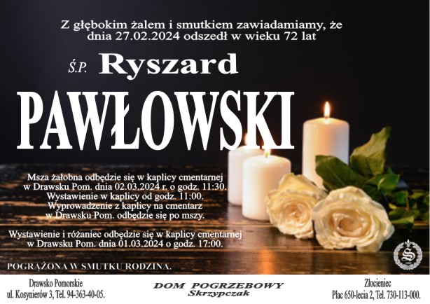 Ś. P. Ryszard Pawłowski