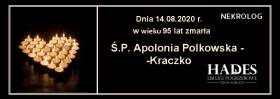 Ś.P. Apolonia Polkowska - Kraczko