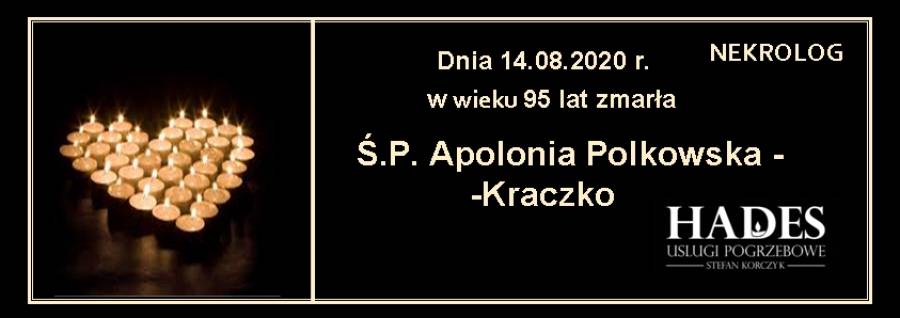 Ś.P. Apolonia Polkowska - Kraczko