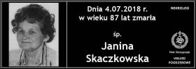 Ś.P. Janina Skaczkowska