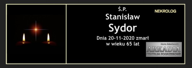 Ś.P. Stanisław Sydor