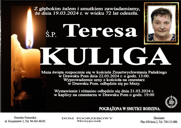 Ś. P. Teresa Kuliga