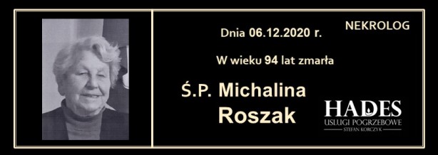 Ś.P. Michalina Roszak