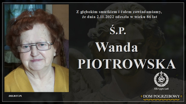 Ś.P. Wanda Piotrowska
