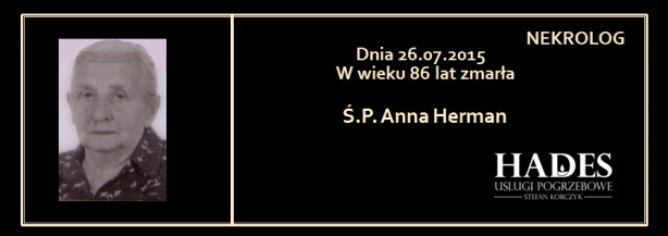 Ś.P. Anna Herman