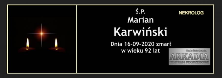 Ś.P. Marian Karwiński
