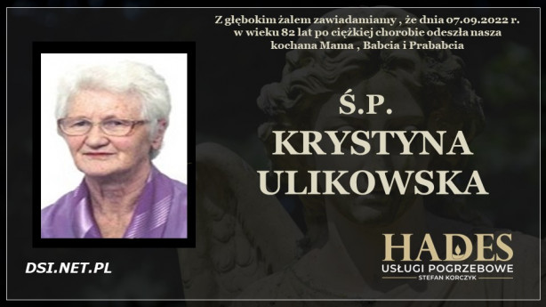 Ś.P. Krystyna Ulikowska