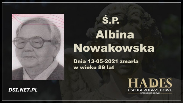 Ś.P. Albina Nowakowska