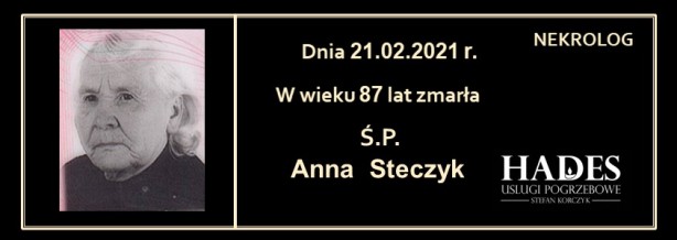 Ś.P. Anna Steczyk